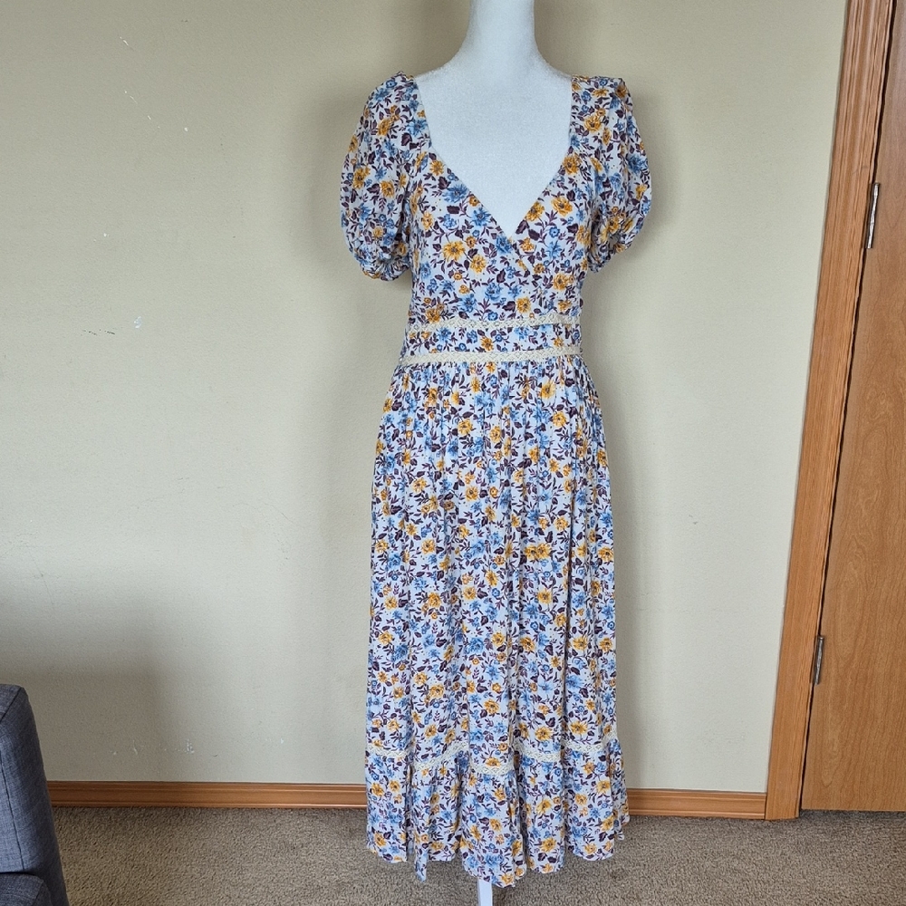 B.O.G. Collective Floral Puff Sleeve Dress